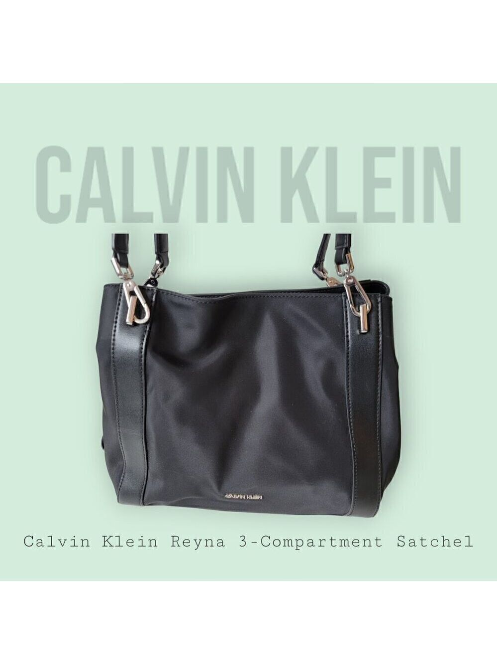 Calvin Klein Reyna 3-Compartment Shoulder Satchel - Great for Organizing